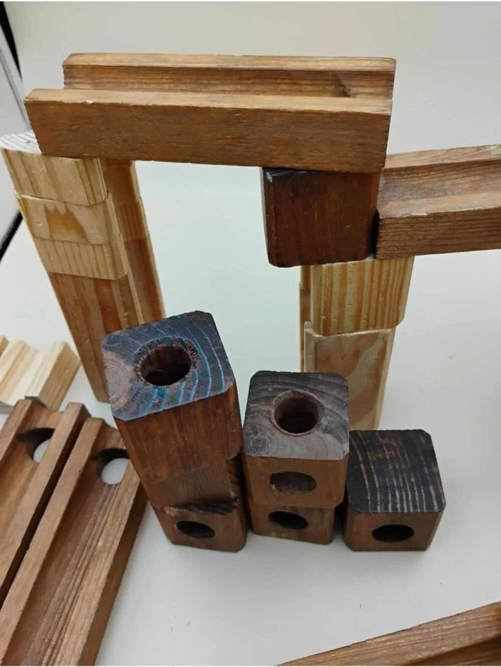 Duluth Trading Co Wooden Marble Maze Toy Set 100% Hardwood Non-Toxic Ages 5+